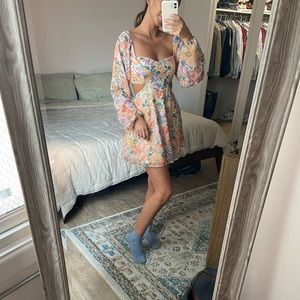Showpo floral mini dress